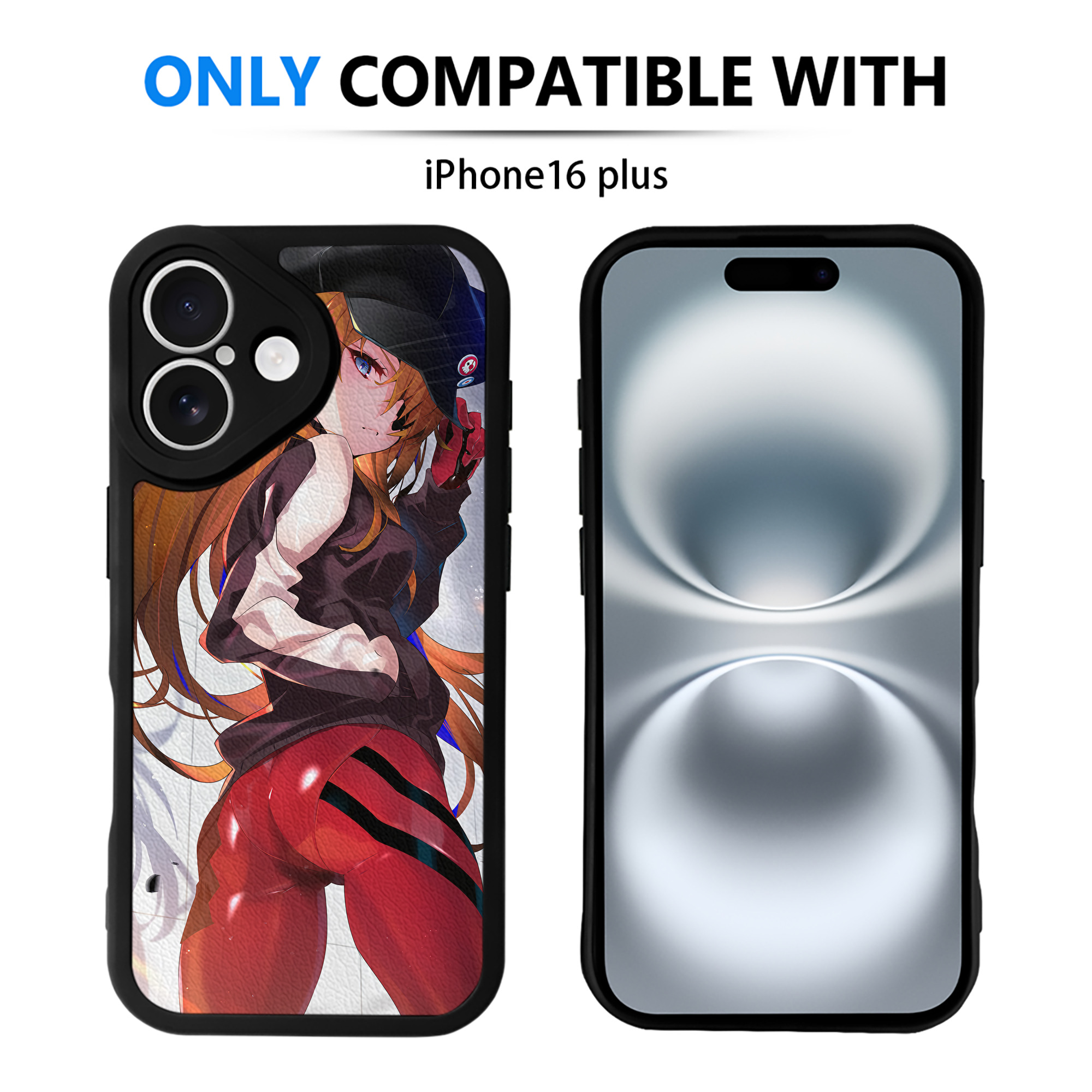（画像用） EVA 新世紀エヴァンゲリオン 【iPhone 16シリーズ対応】シリコンスマホケース（レザー調） 材質：シリコン